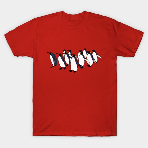 March of Penguins T-Shirt by lamaisondulapino